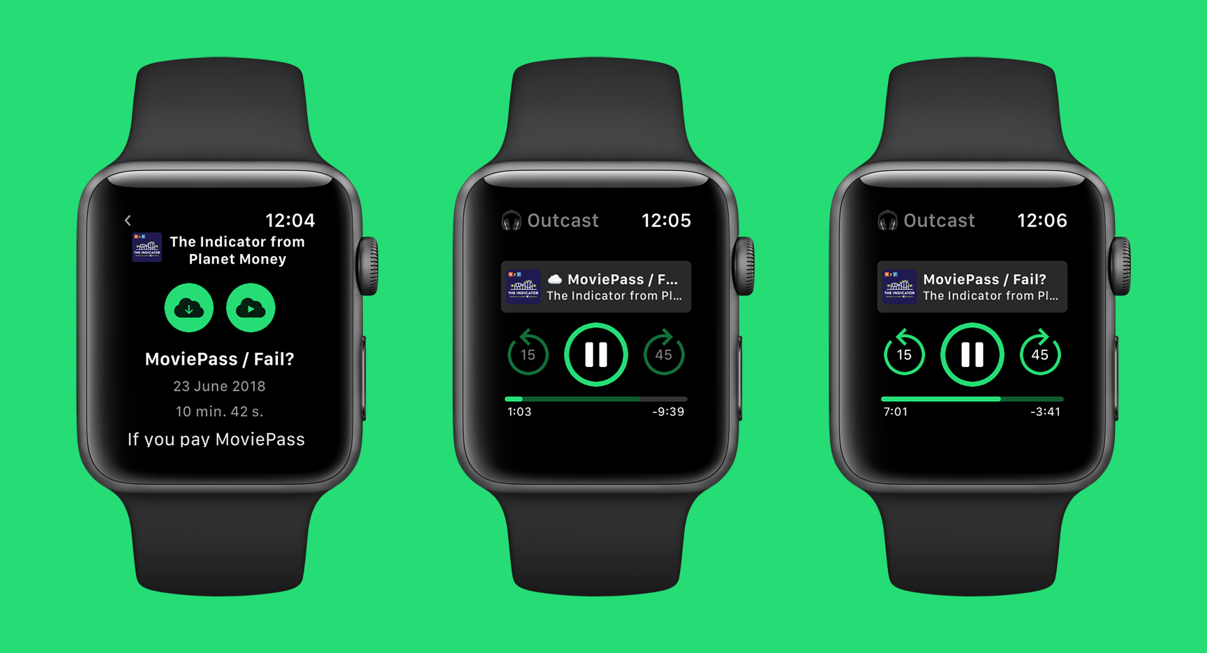 New version of Outcast brings podcast playlists on Apple Watch