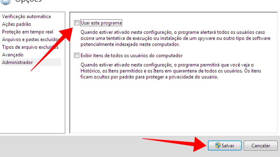 Disable Windows Defender on your PC Photo: Reproduo / Paulo Alves