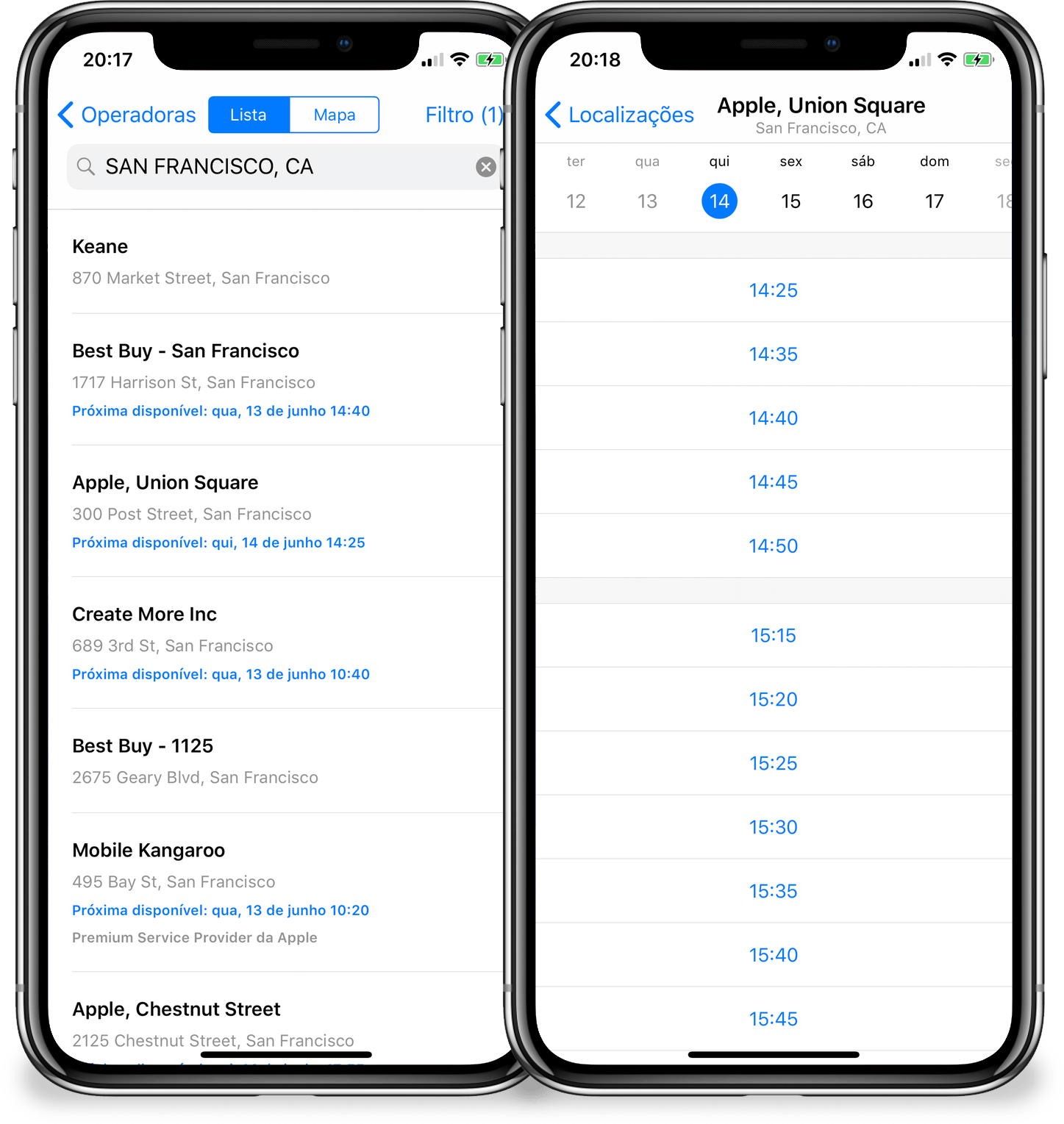 Scheduling a schedule through the Apple Support app