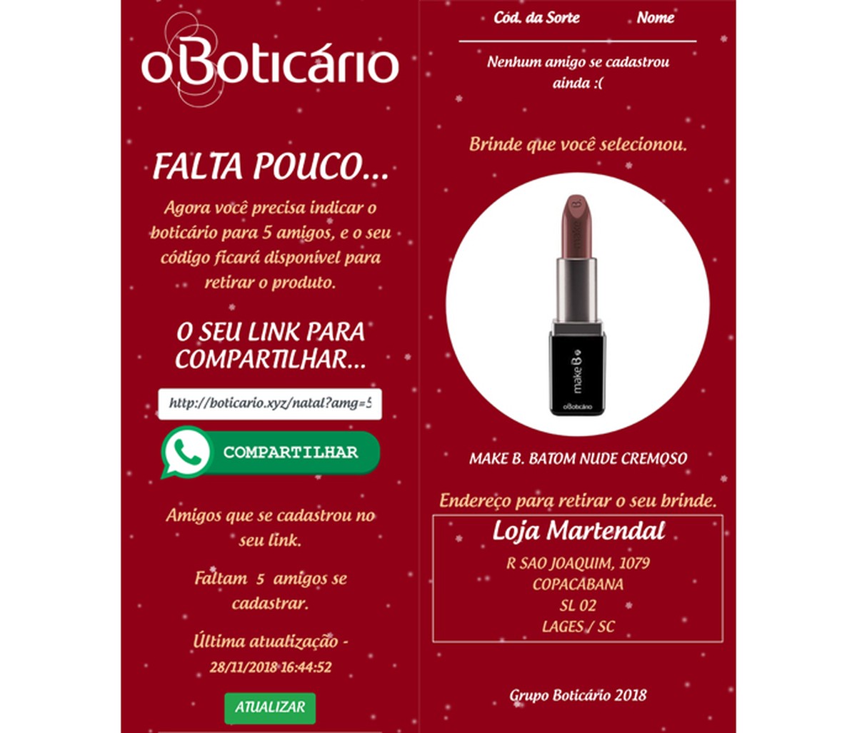 WhatsApp: O Boticrio Christmas promotion coup, warns PSafe | Social networks