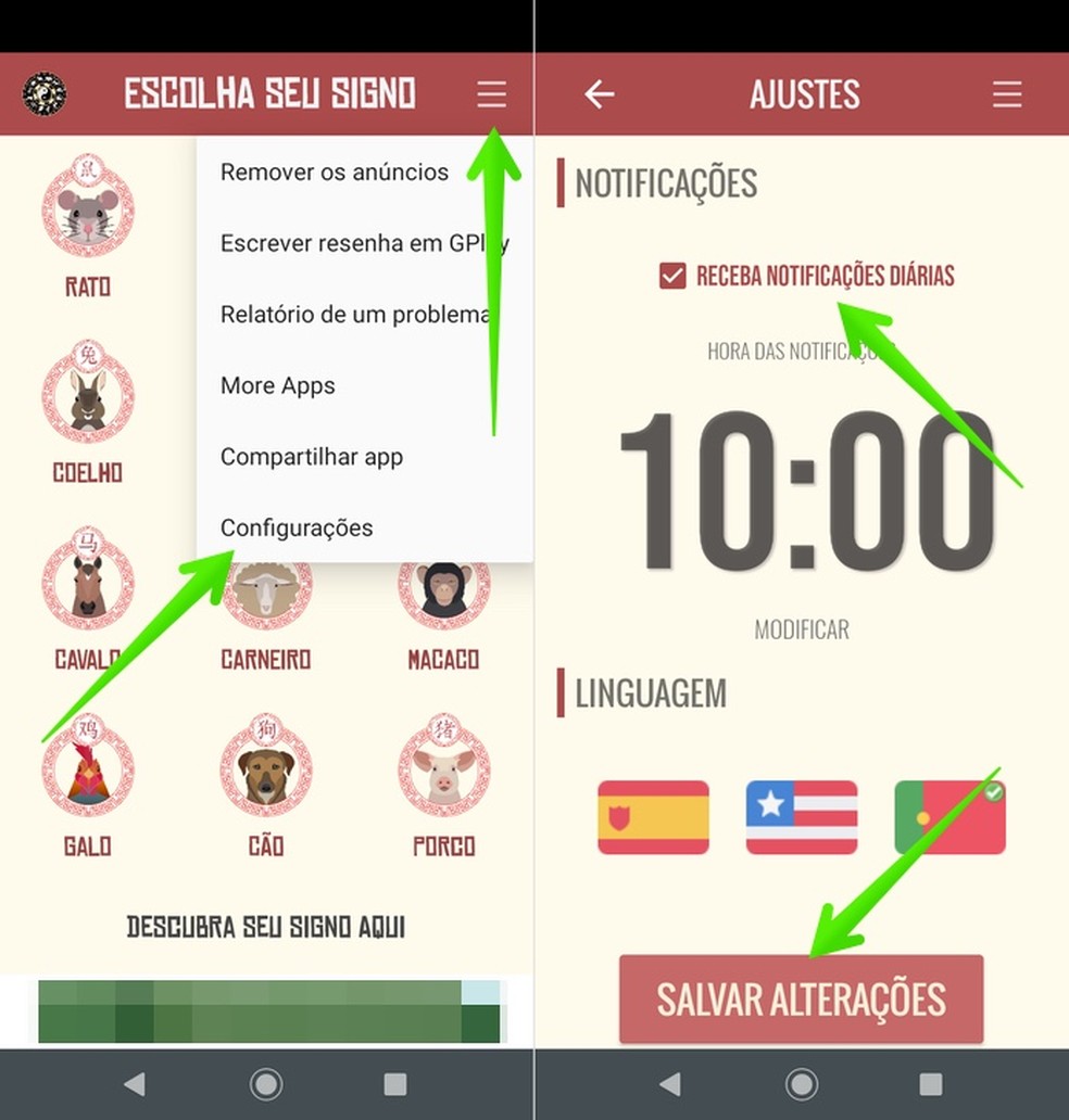 How to know Chinese horscopo? You can enable notifications in the app Photo: Reproduction / Helito Beggiora