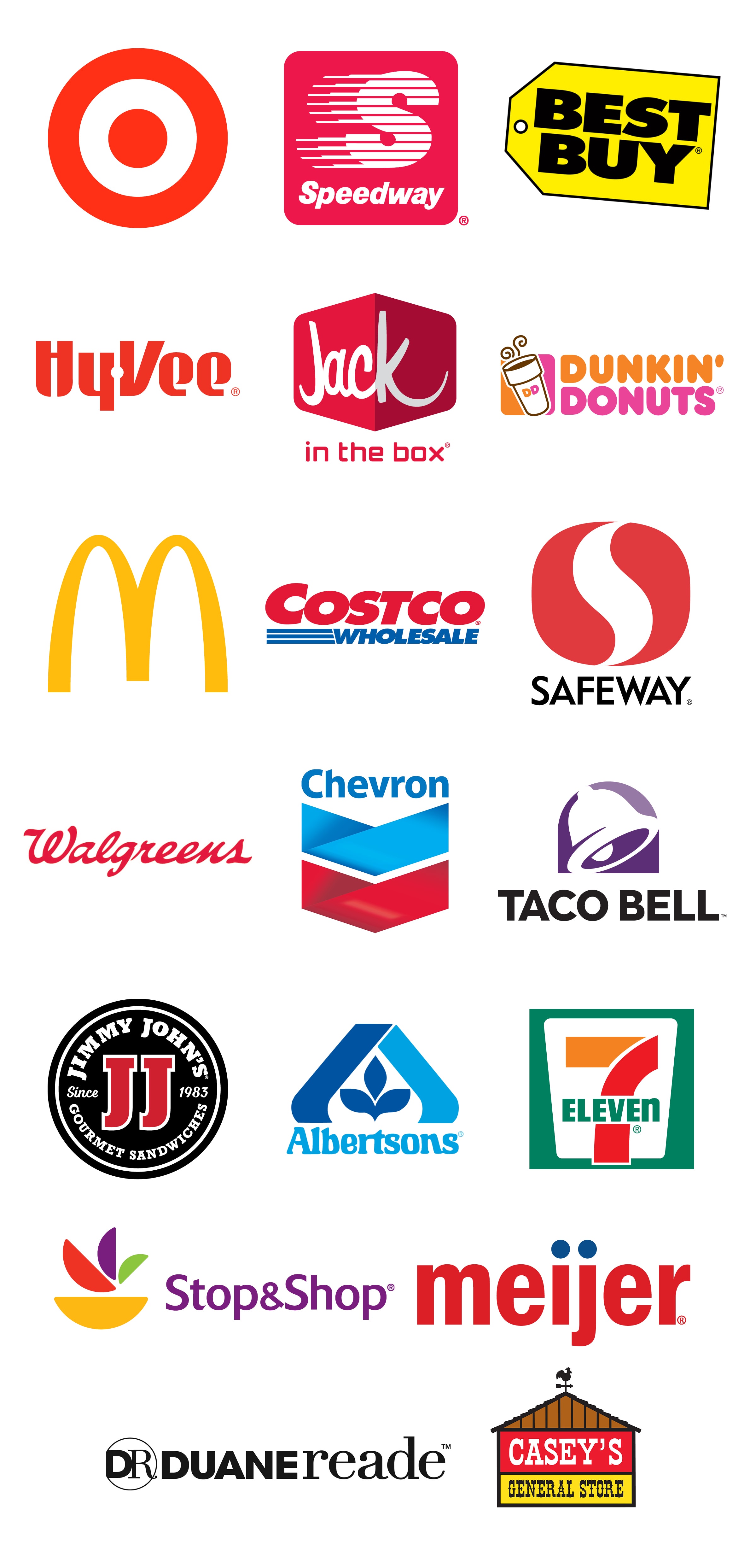 Stores / brands that accept Apple Pay in the USA