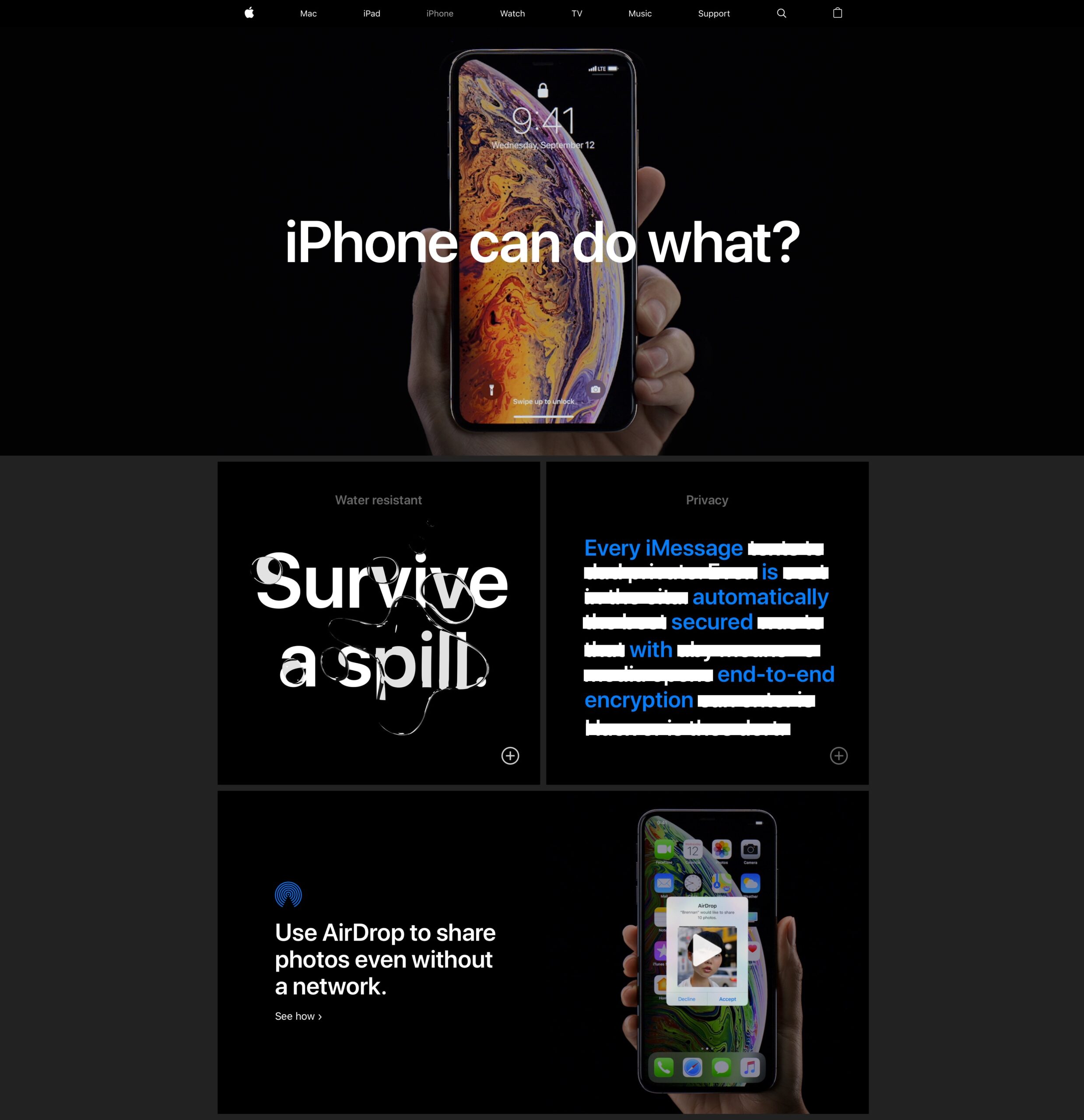 Apple steps up iPhone advertising with new feature page [atualizado 2x]
