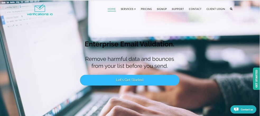 Verifications.io, leaked service, an email validation company Photo: Reproduction / Security Discovery