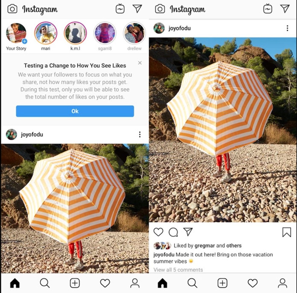 Instagram will hide the likes of the general audience Photo: Divulgao / Instagram