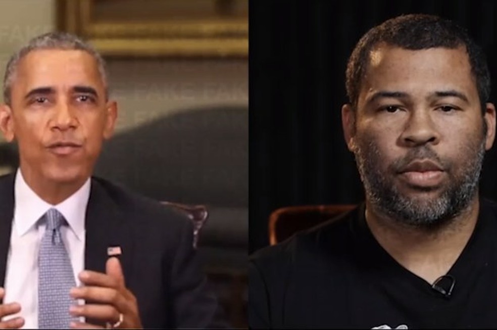 Video with Barack Obama speech looks real, but words are from director Jordan Peele Photo: Reproduction / BuzzFeed