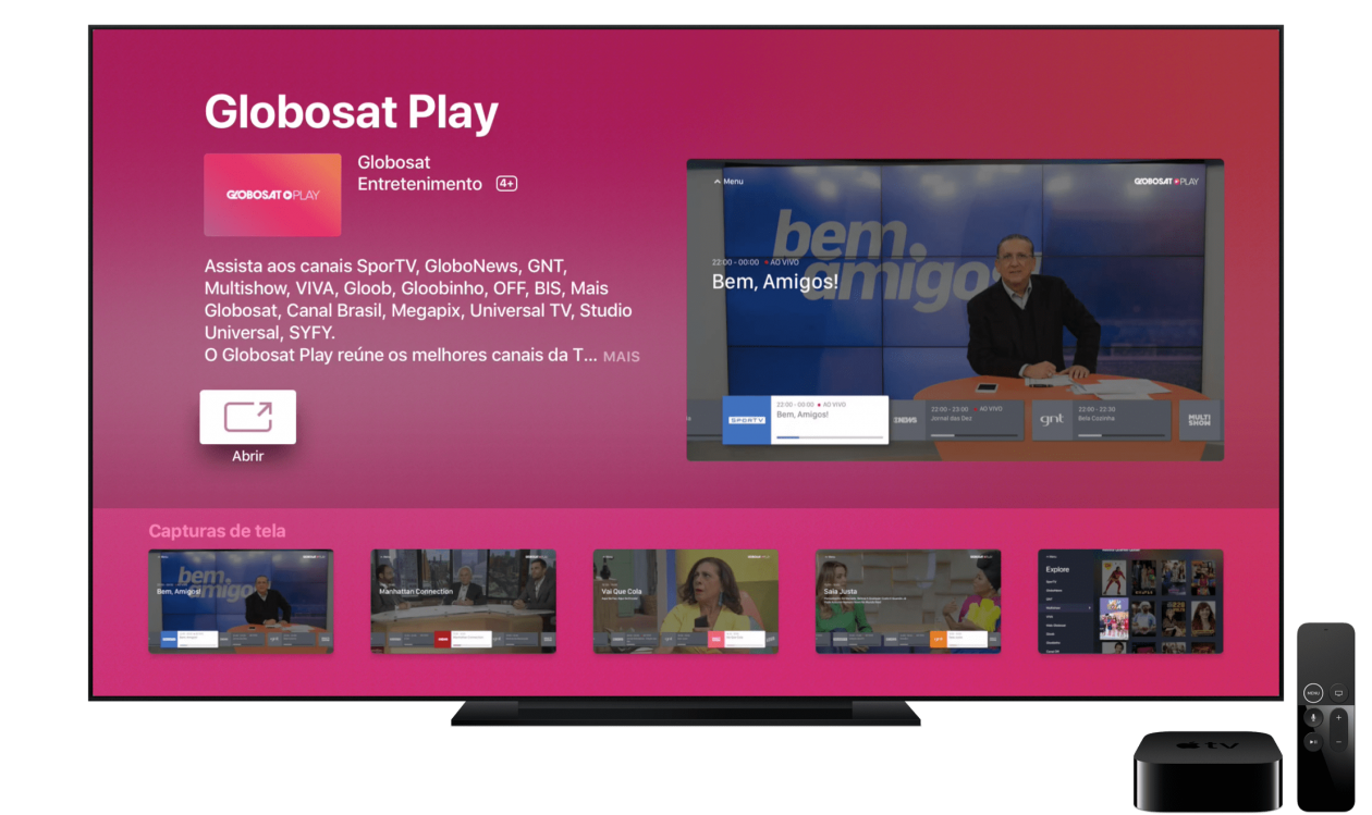 Globosat Play app is now available for Apple TVs