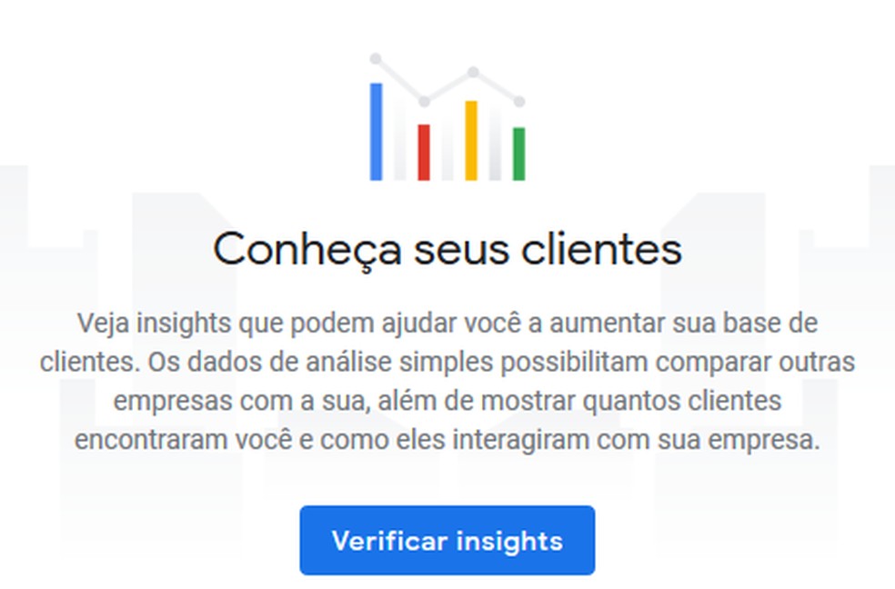 Get to know your customers with Google My Business and have an analysis of the accesses and searches that customers do for you or close terms Photo: Reproduo / Thiago Siqueira