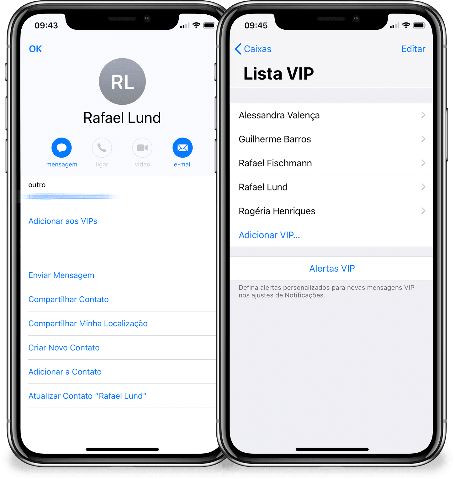 Using VIP senders in iOS Mail