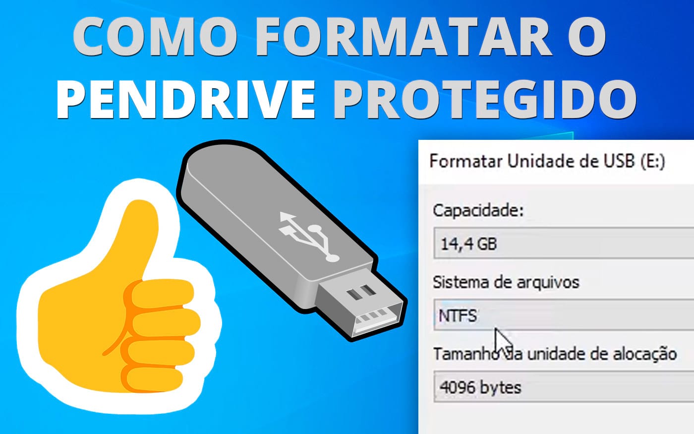 How to format a write-protected flash drive?