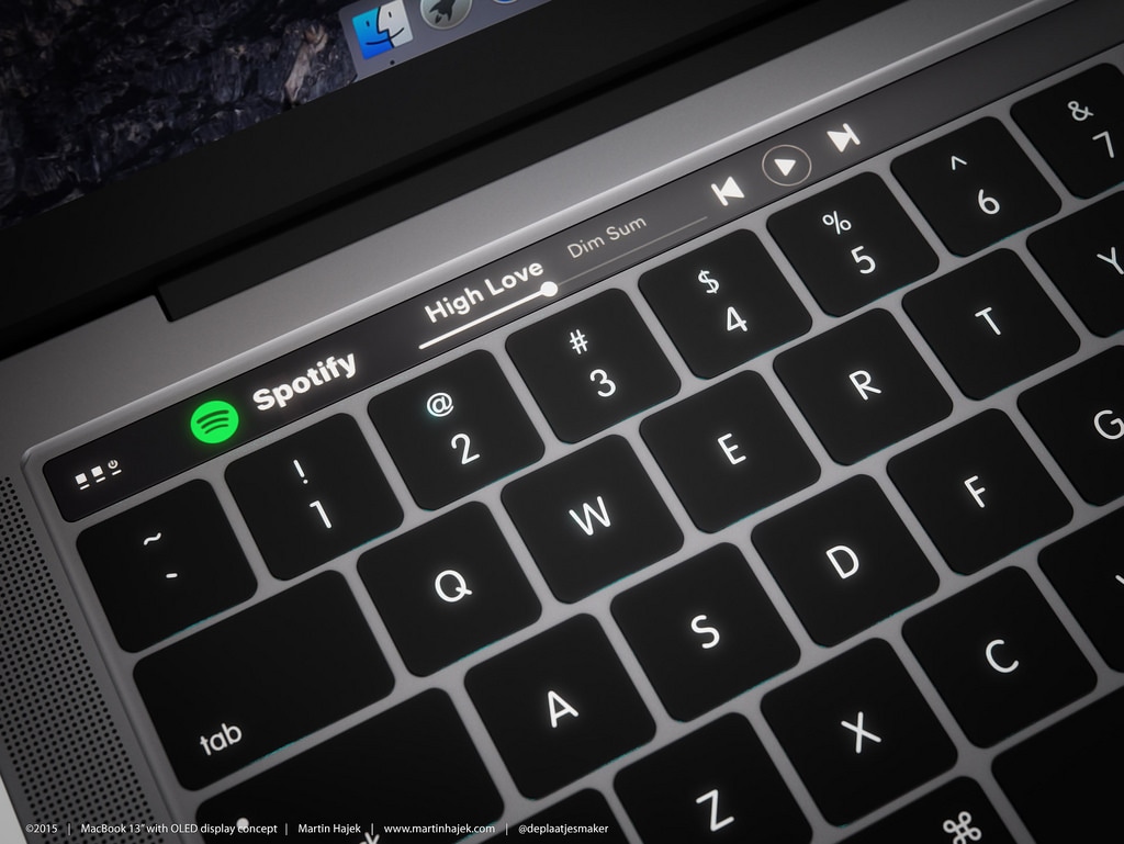 Internal codes found in macOS Sierra corroborate rumors of an OLED bar MacBook Pro