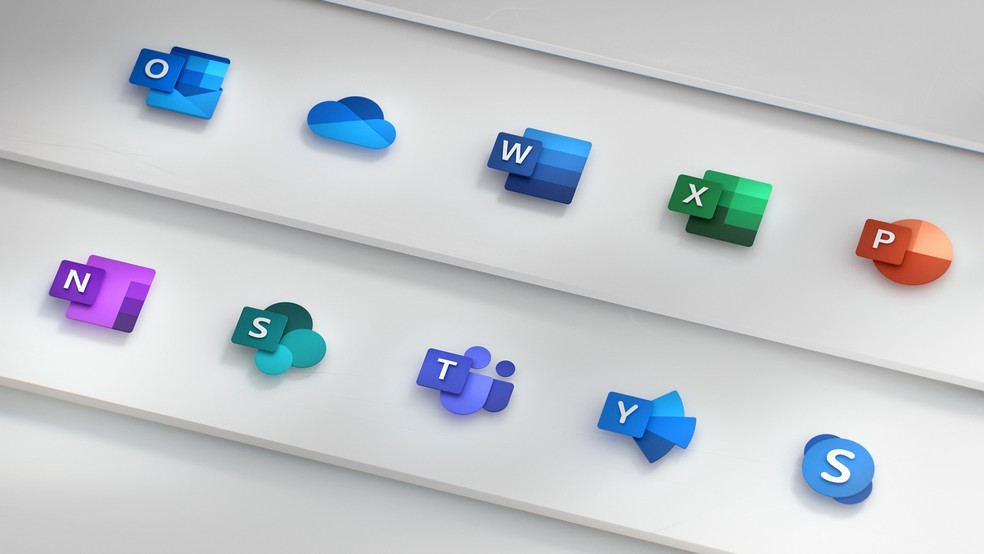 Microsoft announces new design for Office icons Photo: Divulgao / Microsoft