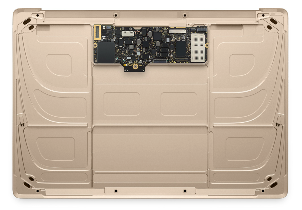 Picture of the day: What's the new MacBook inside without its battery?