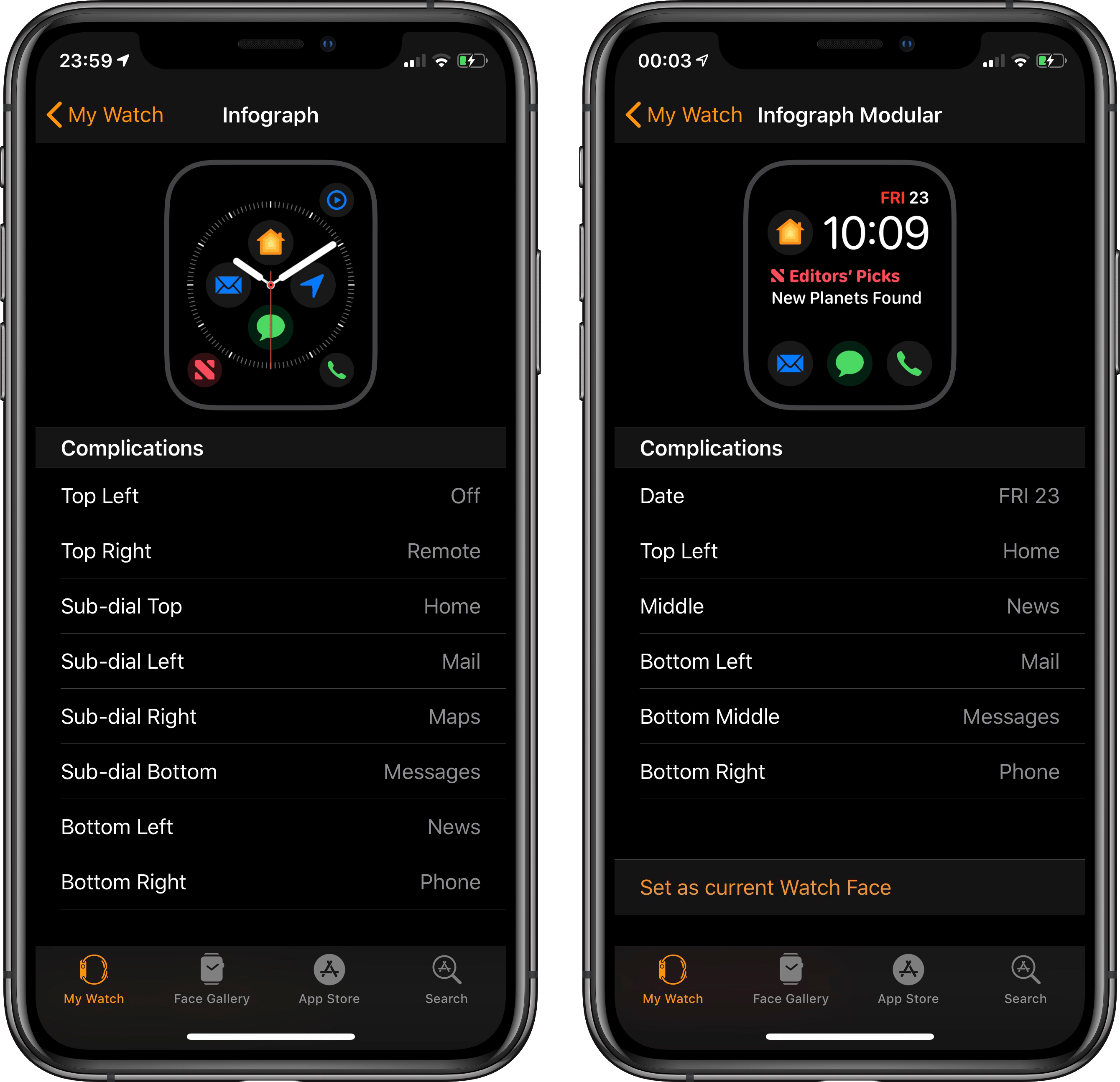 New complications for Apple Watch Series 4