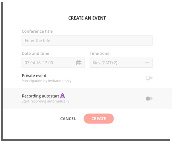 create event