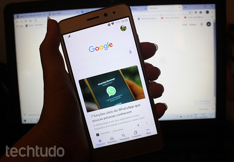 Learn more about Google App features Photo: Marcela Franco / dnetc