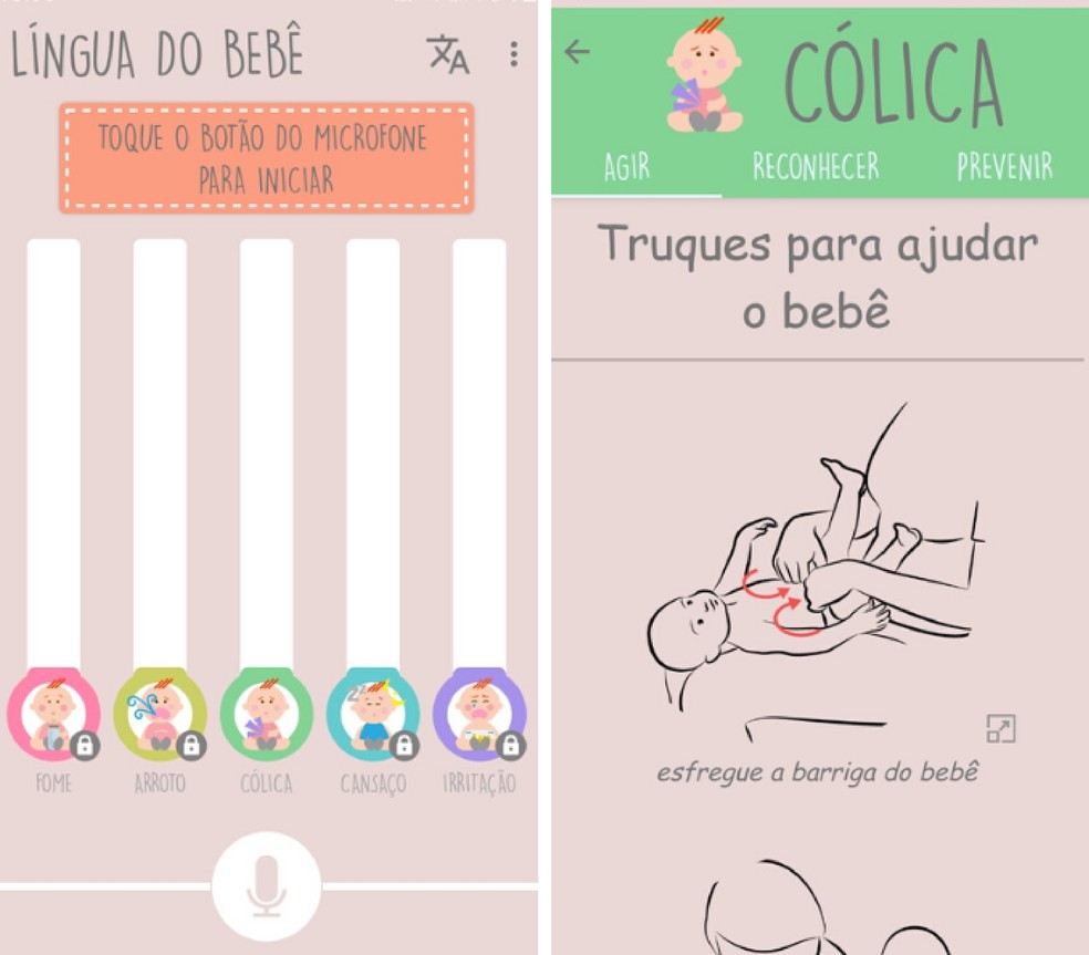 Baby Language: app identifies the reason for children's crying Photo: Reproduo / Graziela Silva