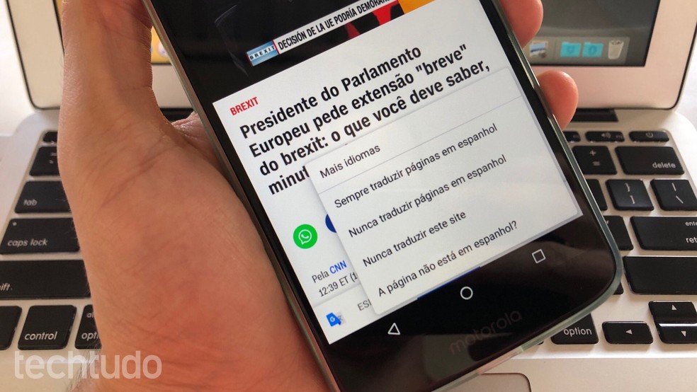 Learn how to translate pages through Chrome on mobile Photo: Helito Beggiora / dnetc