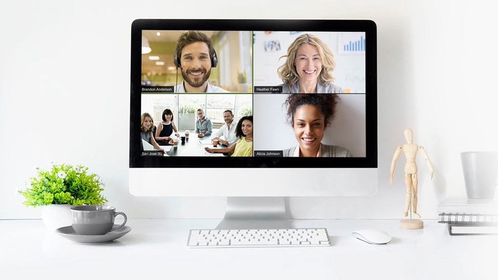 Zoom Meetings videoconferencing tool that accepts up to 500 participants Photo: Divulgao / Zoom