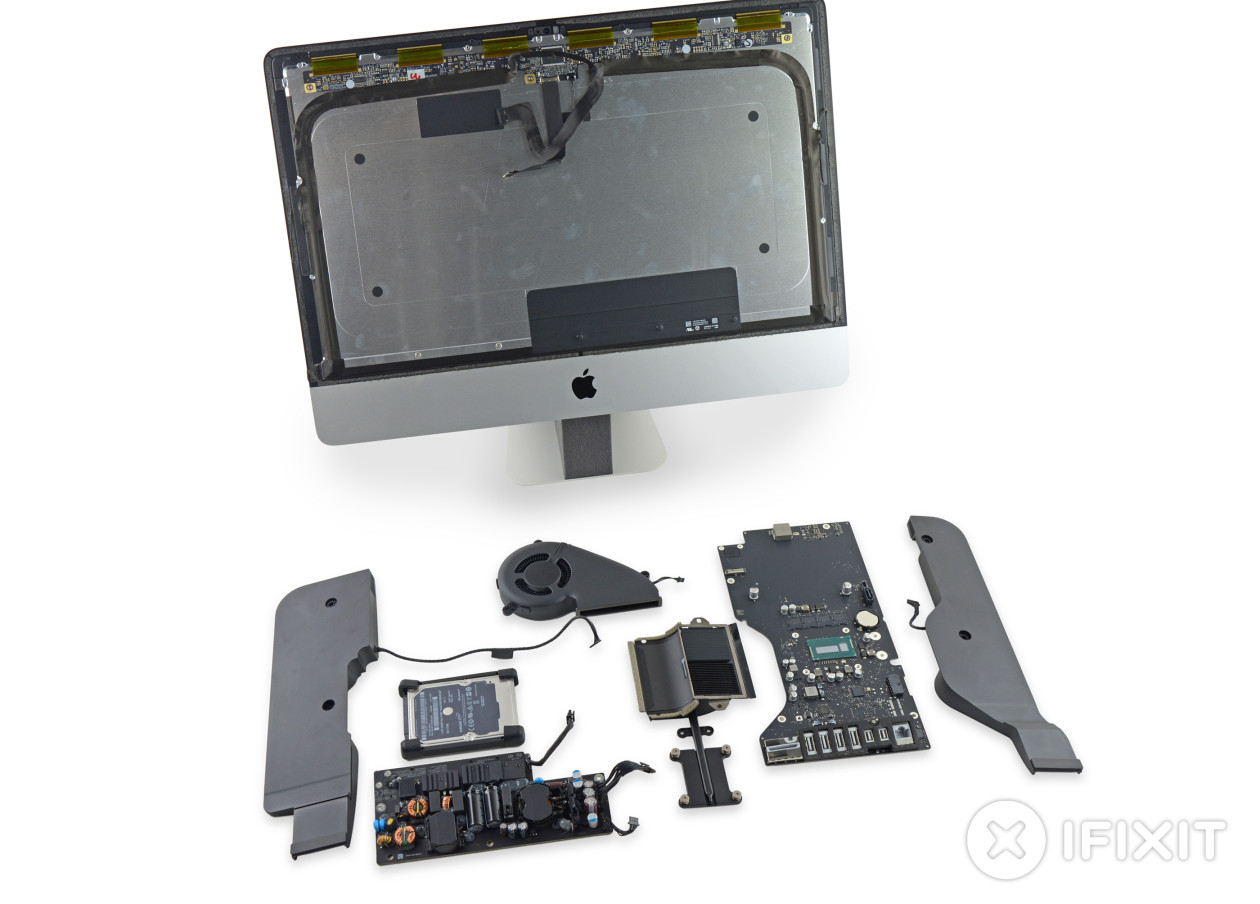 iFixit disassembles and shows us the guts of the new 21.5 inch iMac entry model [atualizado]