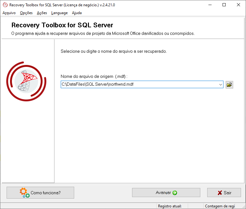 The most accessible and simple utility for these purposes is the Recovery Toolbox for SQL Server.