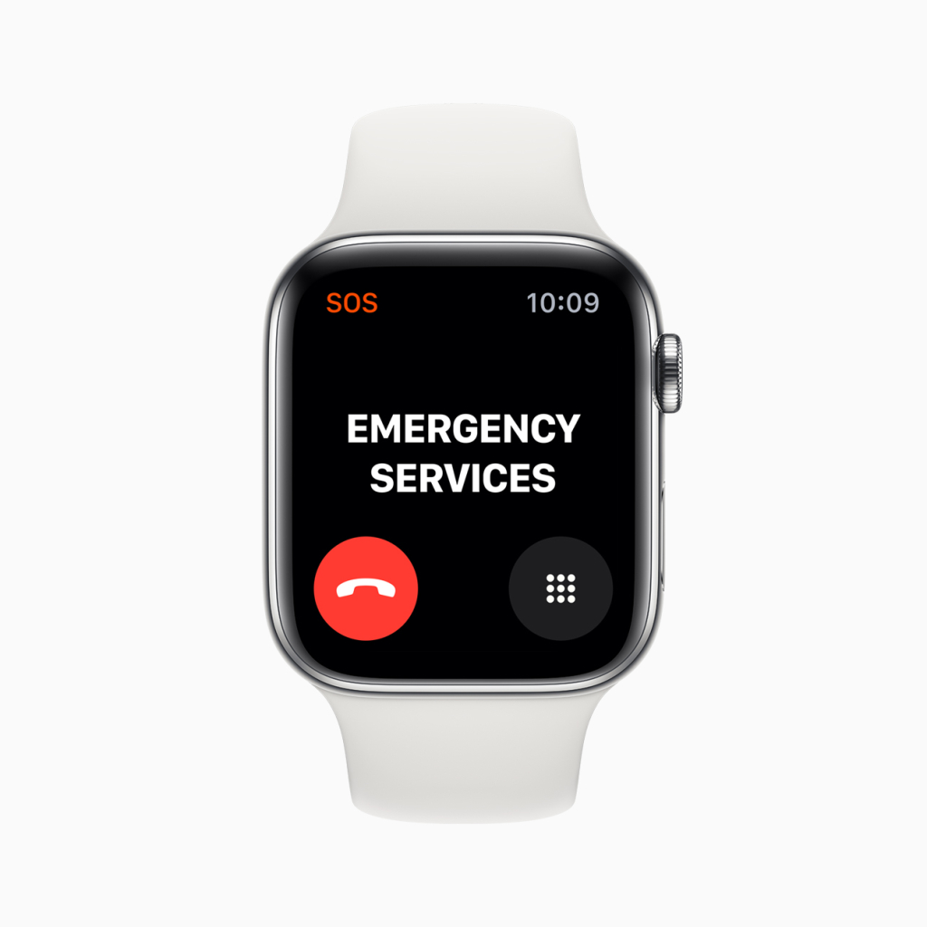 International emergency services available for all Apple Watches with 4G connection.