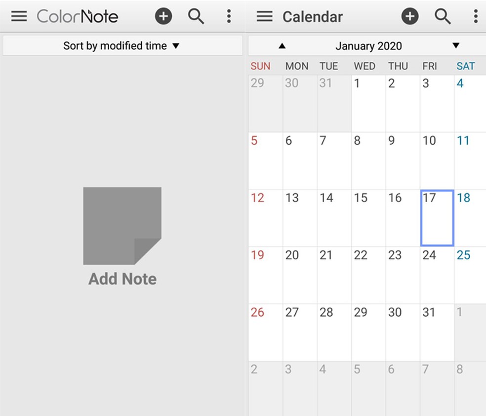 Best Android Notepad? Application allows you to add reminders on your phone and check calendar Photo: Reproduo / dnetc