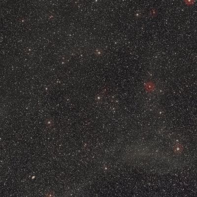 This wide-angle image shows the region of the sky, in the constellation Centaur, where HD101584 is located, a gas cloud that surrounds the recently studied star binary with the help of ALMA and APEX. This image was created from data from Digitized Sky Survey 2.

Credits:
ESO / Digitized Sky Survey 2. Acknowledgement: Davide De Martin