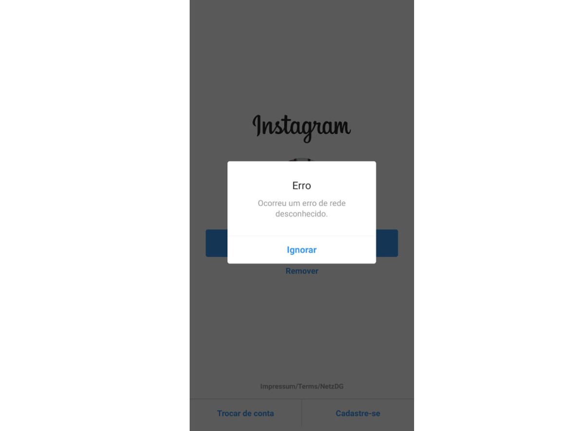 Unknown network error? Instagram and Facebook have trouble logging in | Social networks