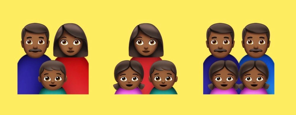 Family emojis will support skin tones in 2019; more news to come