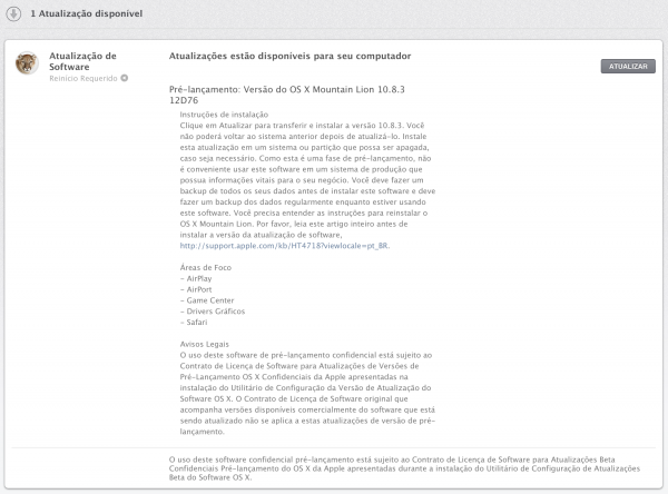 OS X 10.8.3, build 12D76