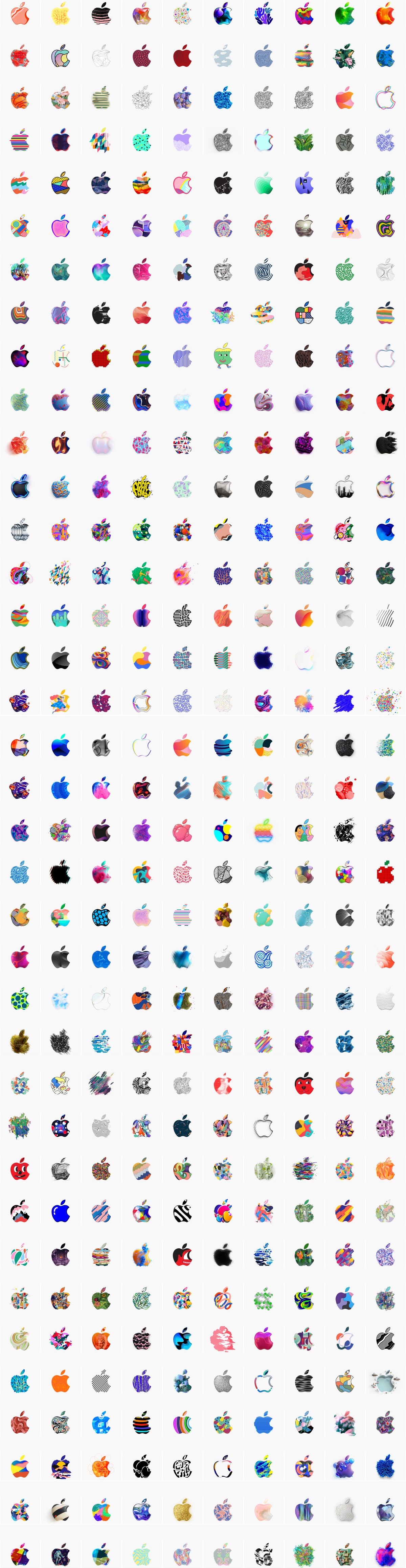 Apple logos for the October special event invitation