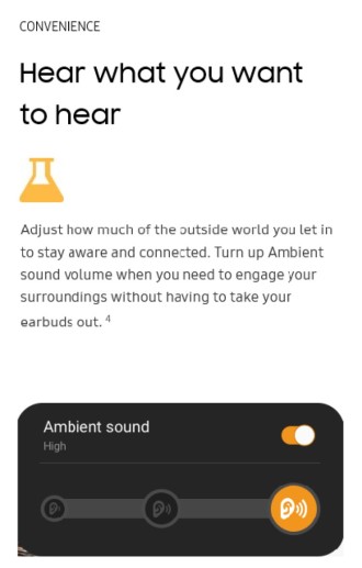 Possible active noise cancellation (ANC) system. Source: Samsung