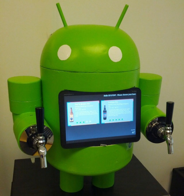 KegDroid, the system for dispensing beer with Android