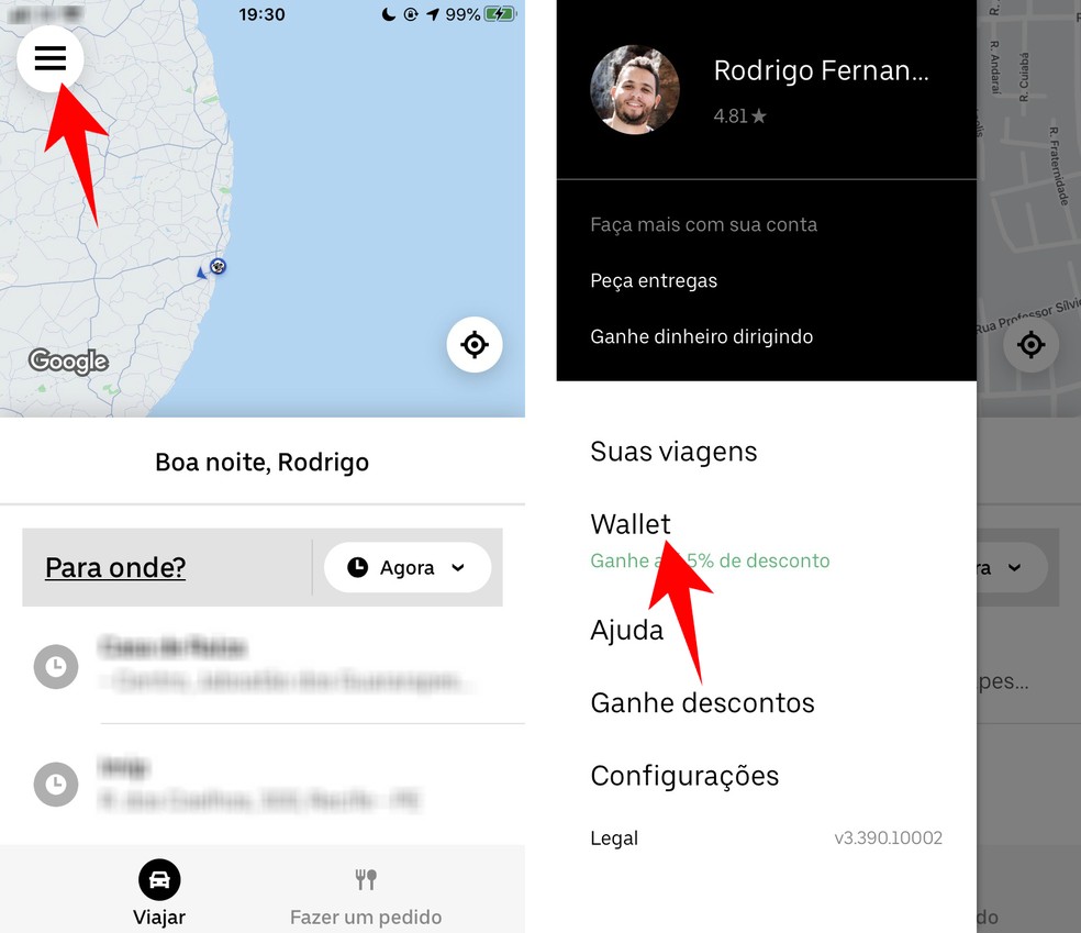 Uber Cash: how to use the prepaid method Photo: Reproduo / Rodrigo Fernandes