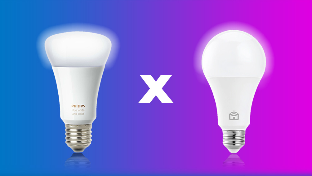 Comparative: Philips intelligent LED lamp x Positivo