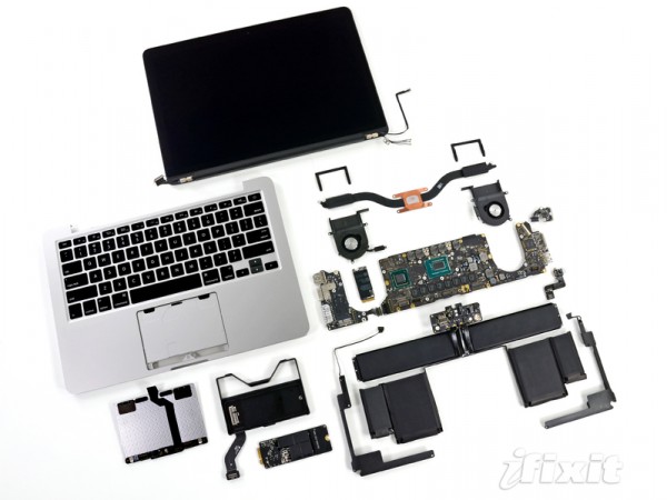 iFixit disassembling the MacBook Pro 13