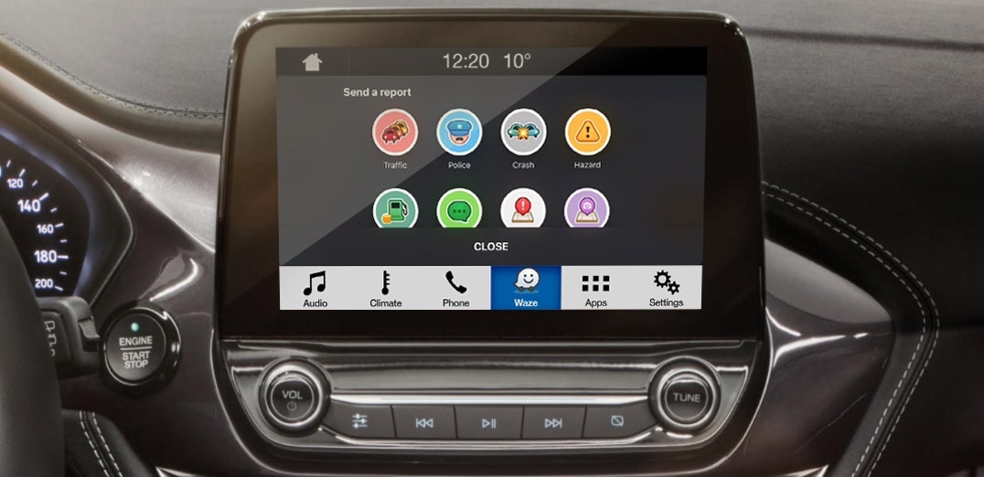 Waze running on SYNC 3 (Ford)