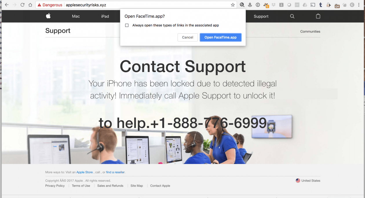 New phishing scam puts user in touch with fake AppleCare operator