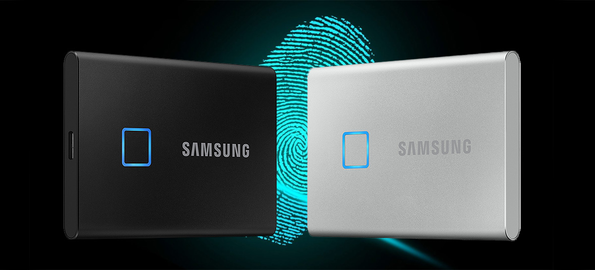 SSD externo da Samsung traz velocidades de até 1.050MB/s e protege seus dados com digital!