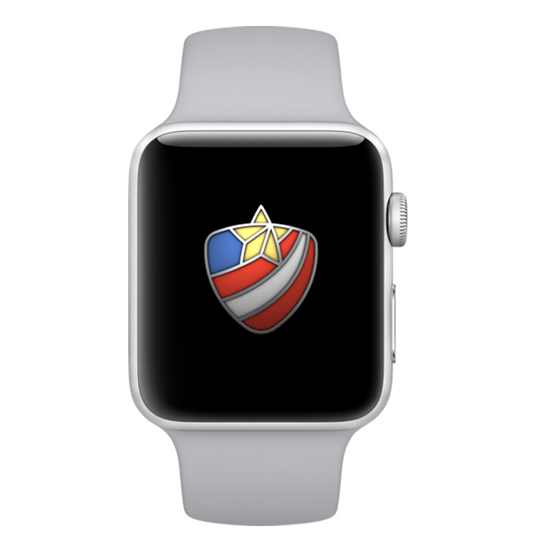 Special Apple Watch badge for the Veterans Day challenge