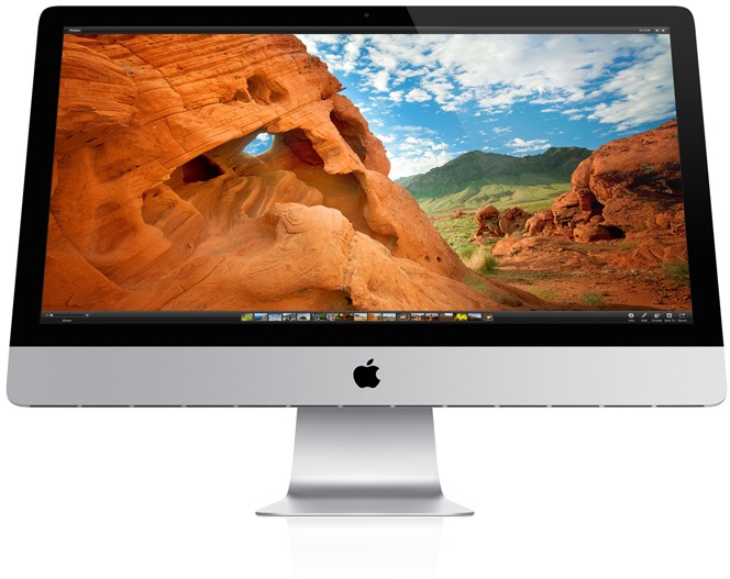 iMac (Late 2012) from the front