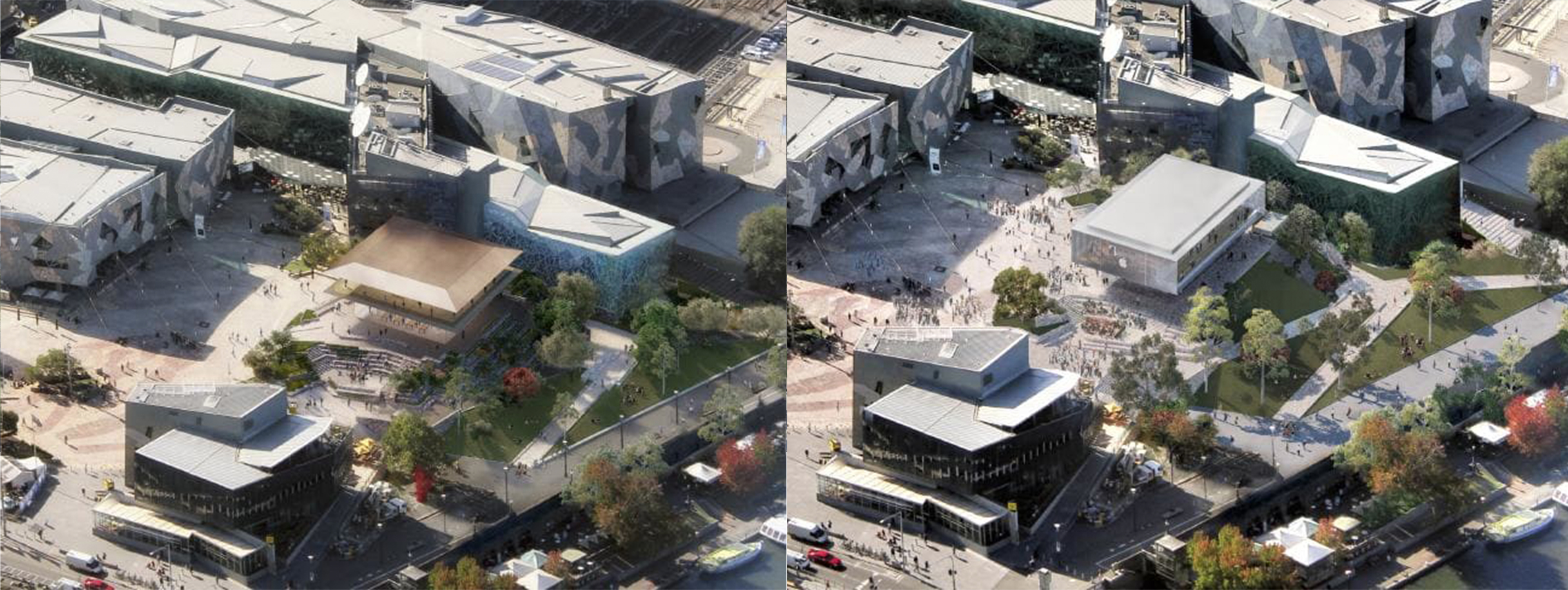 New Apple Federation Square project in Melbourne, Australia