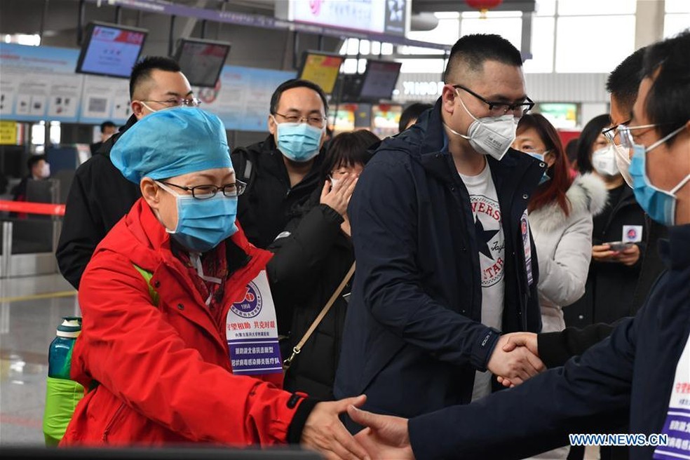 Mask has been used by Chinese to prevent transmission of the coronavirus Photo: Divulgao / Xinhua / Bei He
