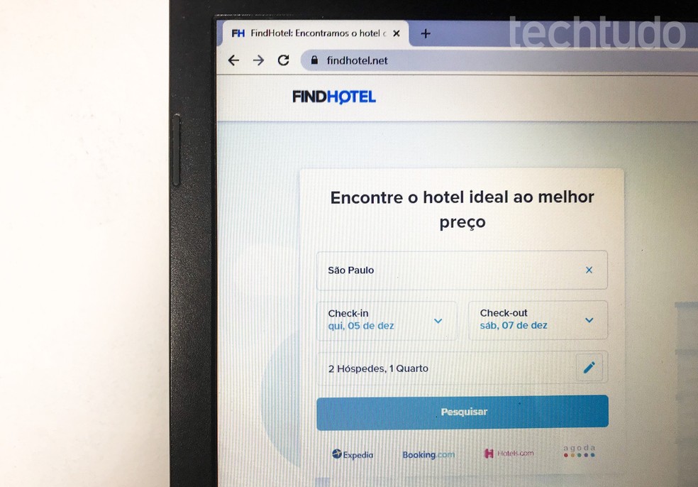 FindHotel compares prices on travel sites and shows cheaper options Photo: Rodrigo Fernandes / dnetc