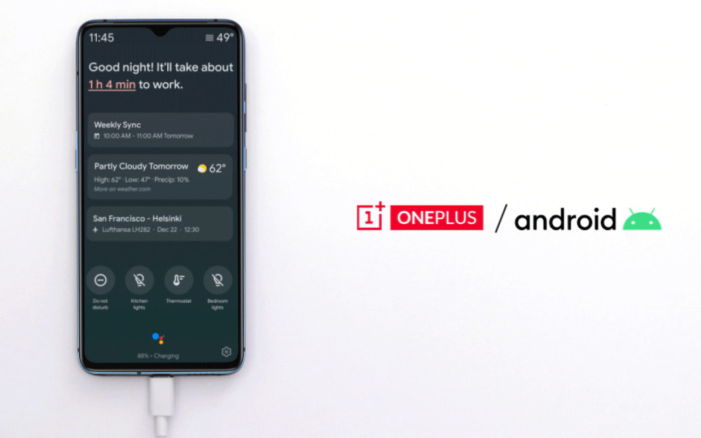 OnePlus phones get 'assistant mode' from Google Assistant, which makes the screen smart