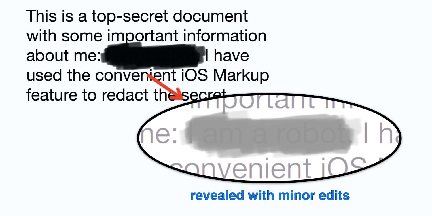 9to5Mac test shows the inefficiency of the Marking tool to hide information