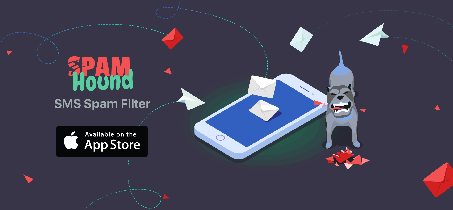 Create filters and say goodbye to SMS spam with the SpamHound app for iOS