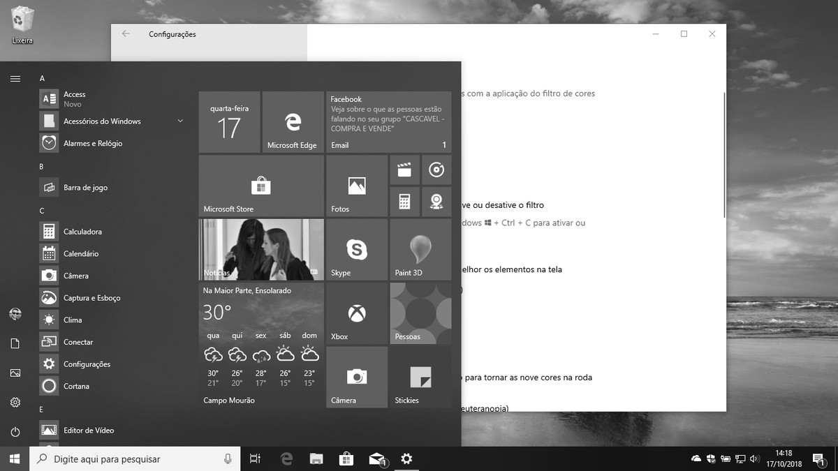 Windows 10 black and white? Learn how to solve | System Tools