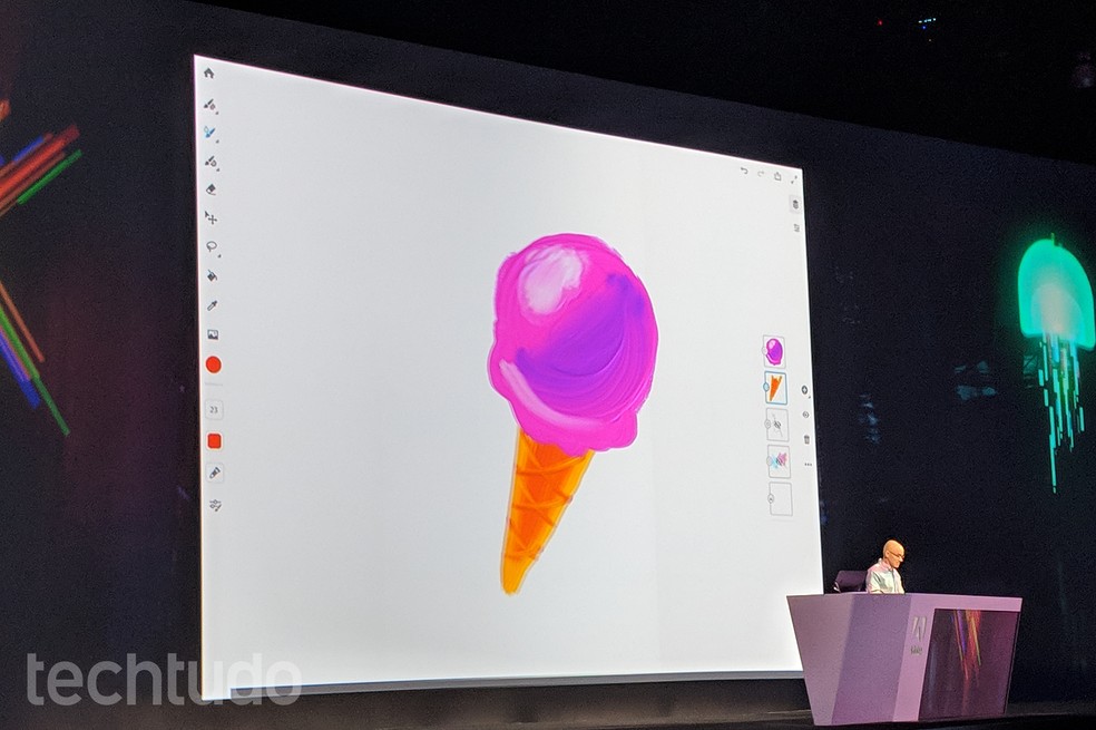 New Project Gemini tool works within Photoshop or Illustrator and allows drawing and painting on the iPad .jpg Photo: Nicolly Vimercatte / dnetc
